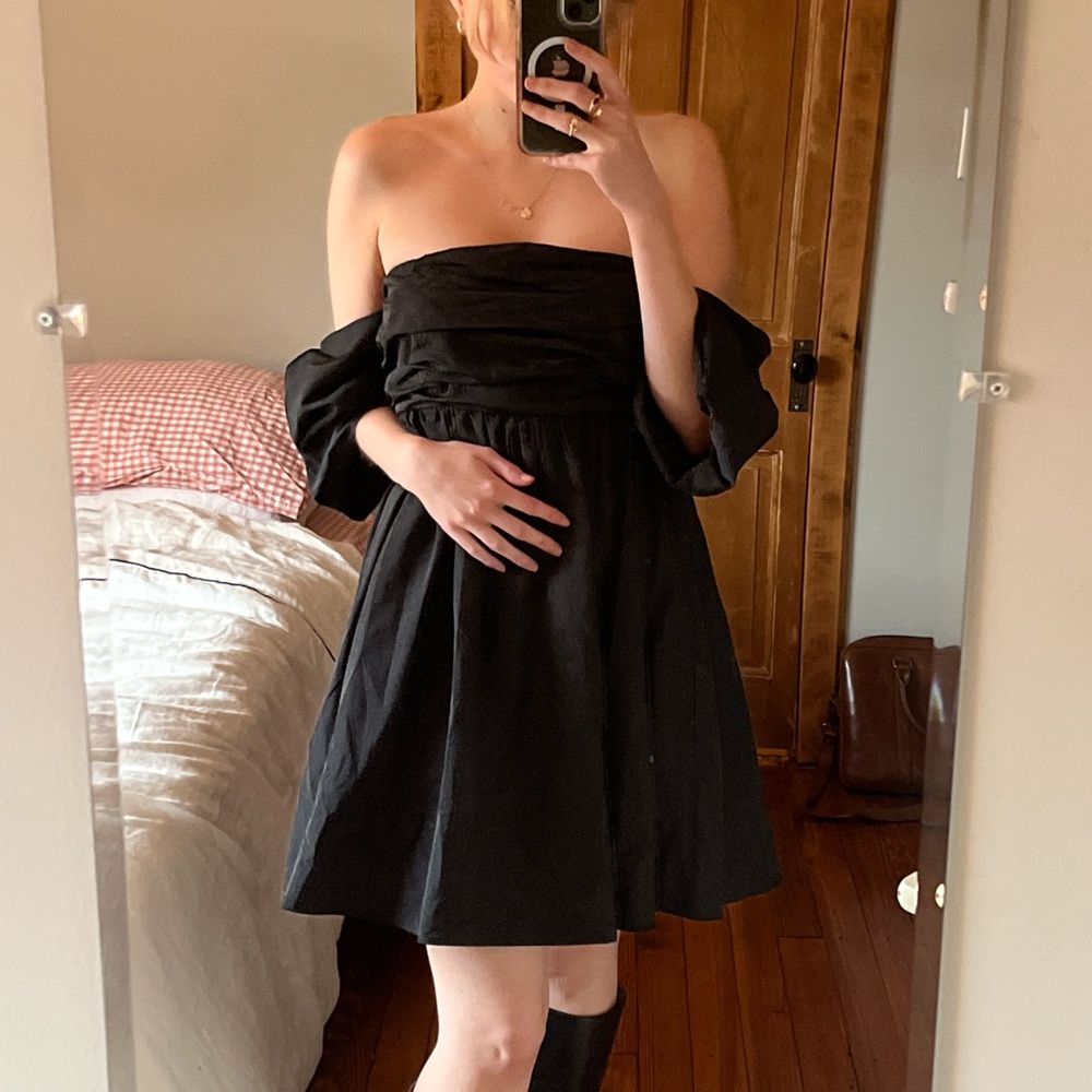 Free People Mia Mini Dress - Black